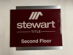 office location sign saying the floor level.